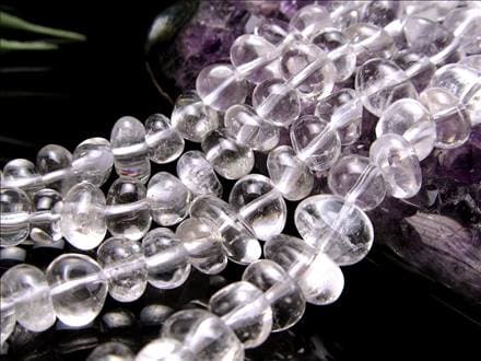 水晶 クォーツ クリスタル タンブルカット ビーズ連 連材