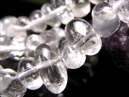 水晶 クォーツ クリスタル タンブルカット ビーズ連 連材