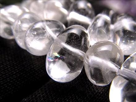 水晶 クォーツ クリスタル タンブルカット ビーズ連 連材