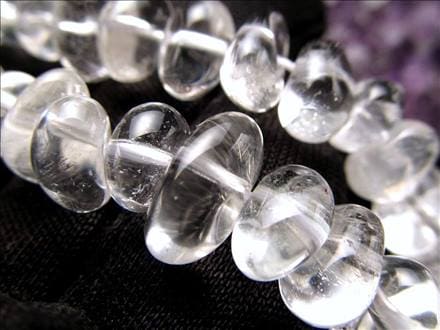 水晶 クォーツ クリスタル タンブルカット ビーズ連 連材