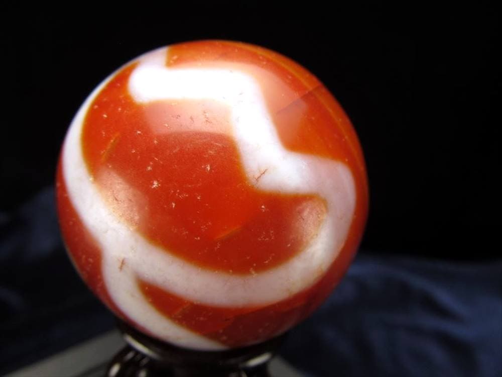 天珠 スフィア 丸玉 瑪瑙 置物