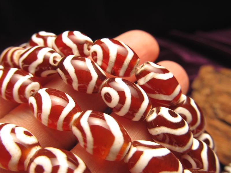 カーネリアン天珠連