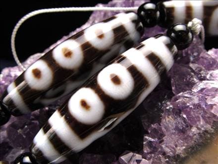 五眼天珠 天珠 瑪瑙 チベット 厄除け 天珠型 ビーズ連 連材