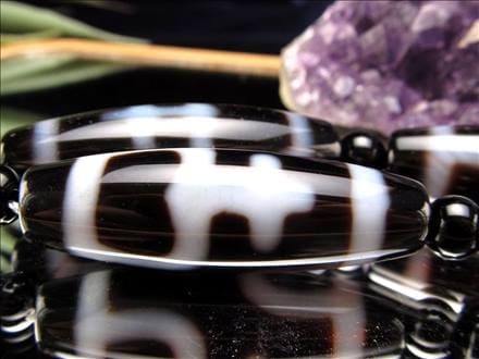 宝瓶天珠 天珠 瑪瑙 チベット 厄除け 天珠型 ビーズ連 連材