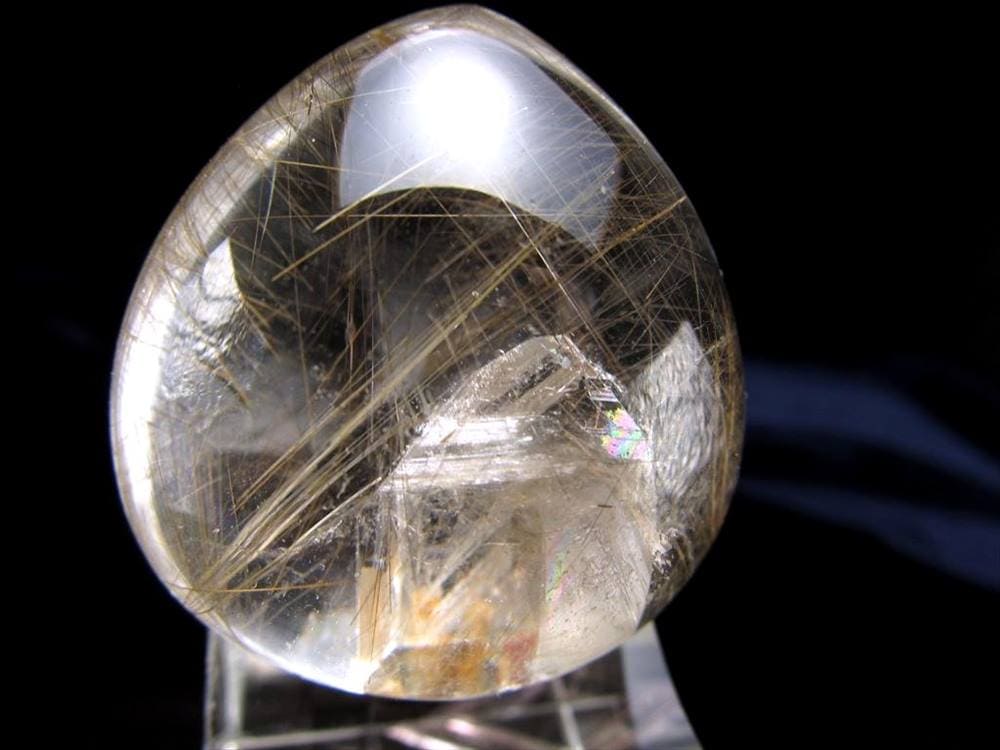 クォーツインシルバールチルクォーツ タンブル マニフェストクォーツ 貫入水晶 ルチルレイテッドクォーツ