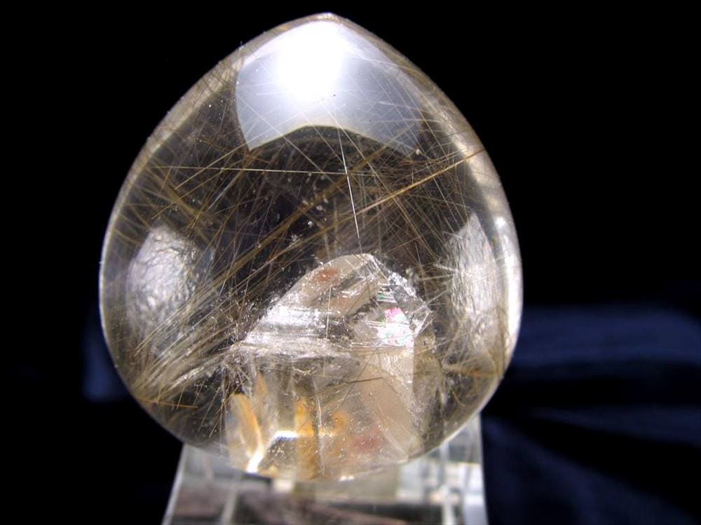 クォーツインシルバールチルクォーツ タンブル マニフェストクォーツ 貫入水晶 ルチルレイテッドクォーツ