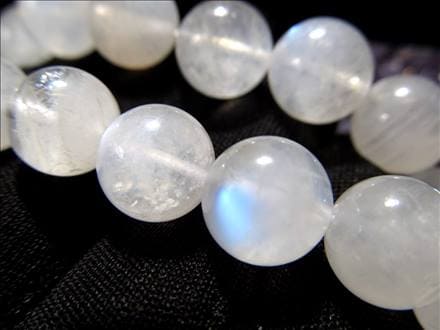ブルームーンストーン 月長石 フェルドスパー ビーズ 一連