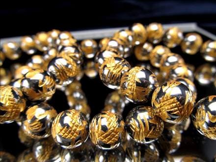 テラヘルツ ブレスレット 龍彫 金龍 青龍