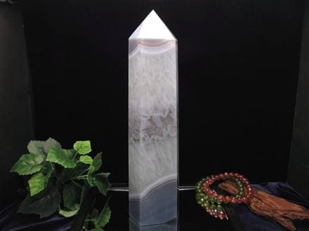 瑪瑙クォーツ ポイント 瑪瑙 水晶 インテリア 魔除け 厄除け