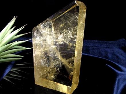 シトリン 黄水晶 ポリッシュ 原石 置物