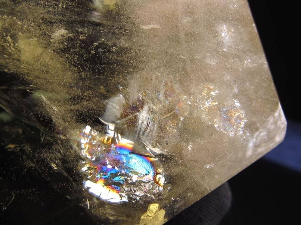 シトリン 黄水晶 ポリッシュ 原石 置物