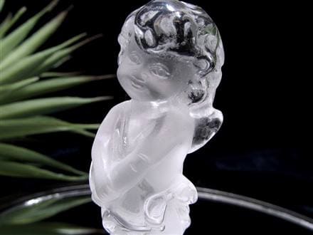 水晶 キューピット エンジェル 天使 彫刻 置物