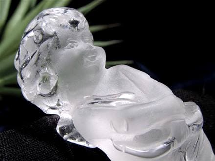 水晶 キューピット エンジェル 天使 彫刻 置物