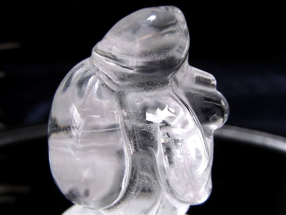水晶 クォーツ 縁起物 置物 大黒天