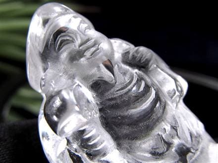 水晶 クォーツ 縁起物 置物 大黒天