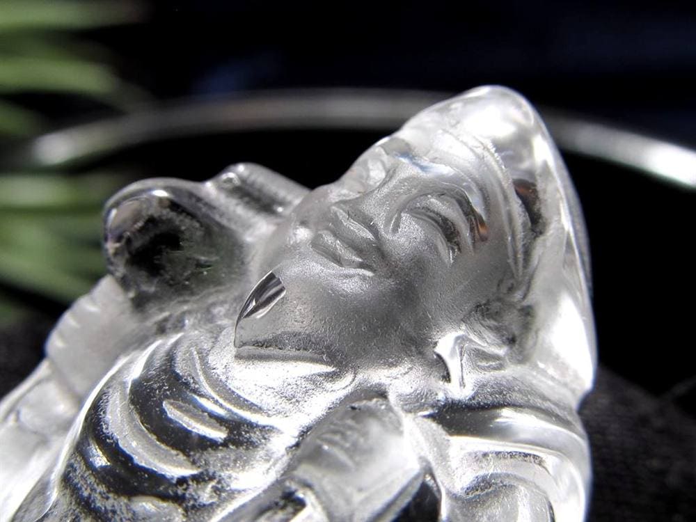 水晶 クォーツ 縁起物 置物 大黒天