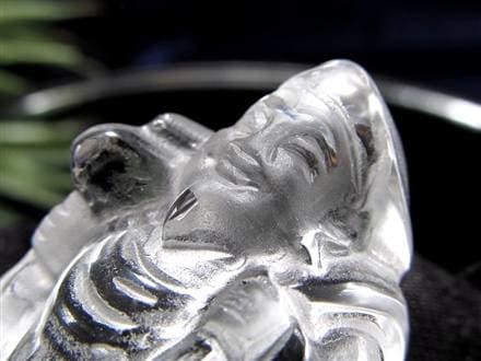 水晶 クォーツ 縁起物 置物 大黒天
