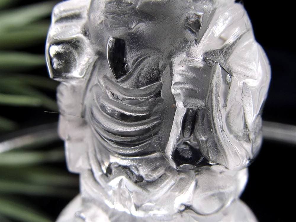水晶 クォーツ 縁起物 置物 大黒天