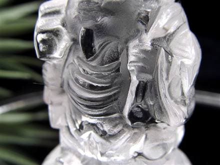 水晶 クォーツ 縁起物 置物 大黒天
