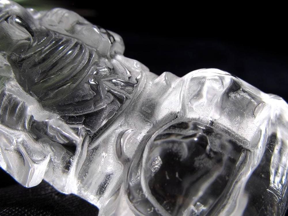 水晶 クォーツ 縁起物 置物 大黒天