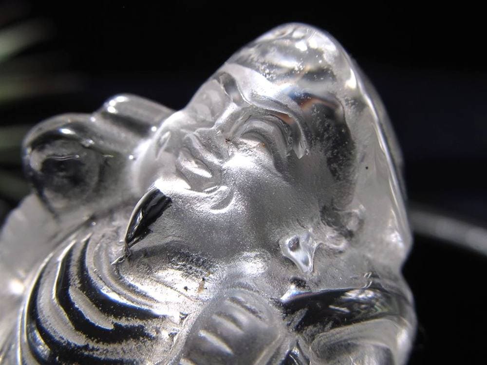 水晶 クォーツ 縁起物 置物 大黒天