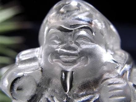 水晶 クォーツ 縁起物 置物 大黒天