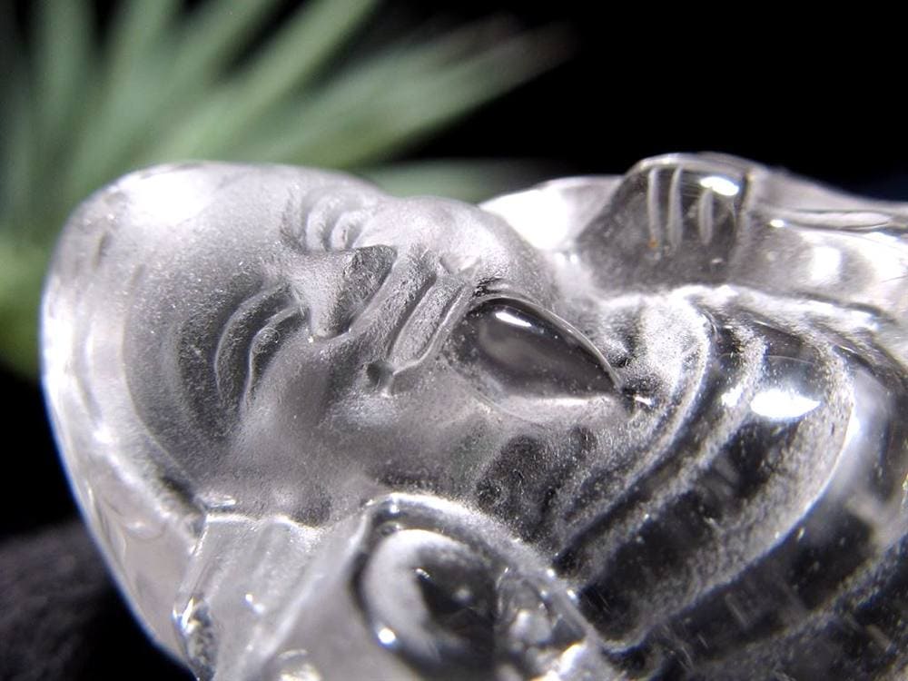 水晶 クォーツ 縁起物 置物 大黒天