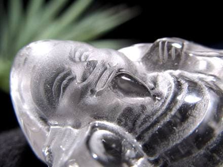 水晶 クォーツ 縁起物 置物 大黒天