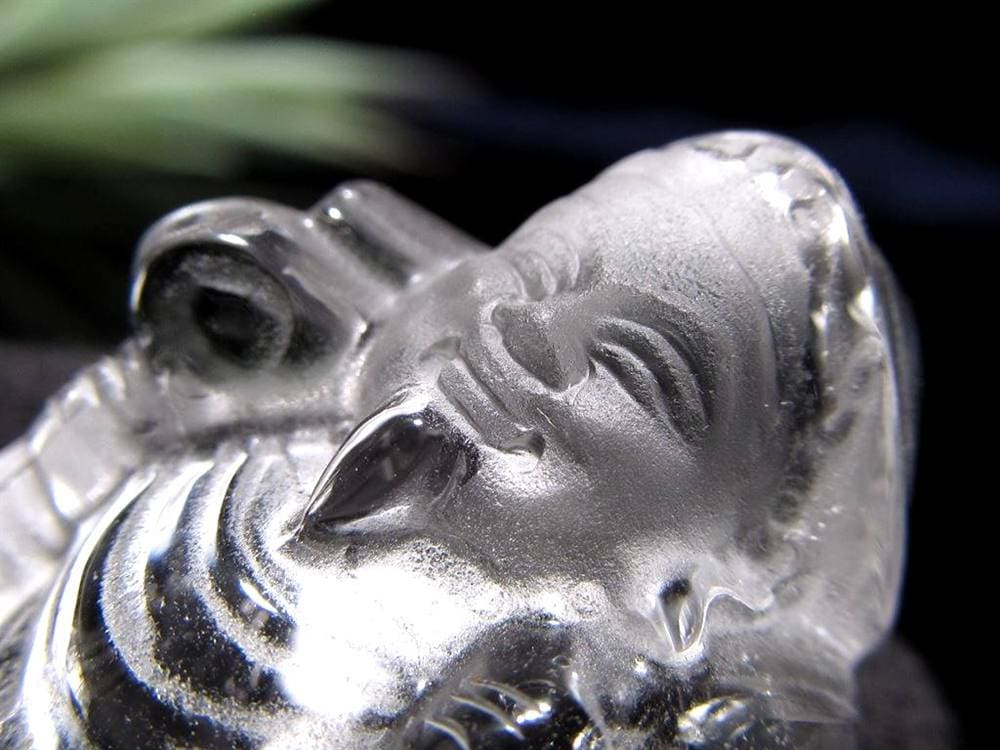 水晶 クォーツ 縁起物 置物 大黒天