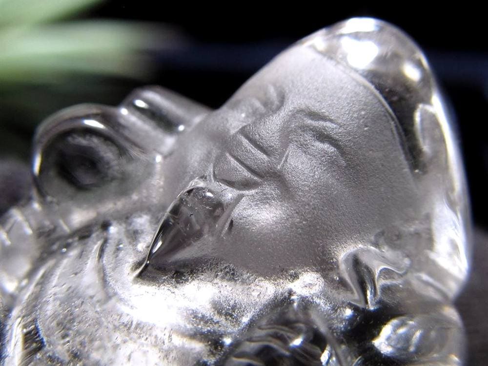 水晶 クォーツ 縁起物 置物 大黒天