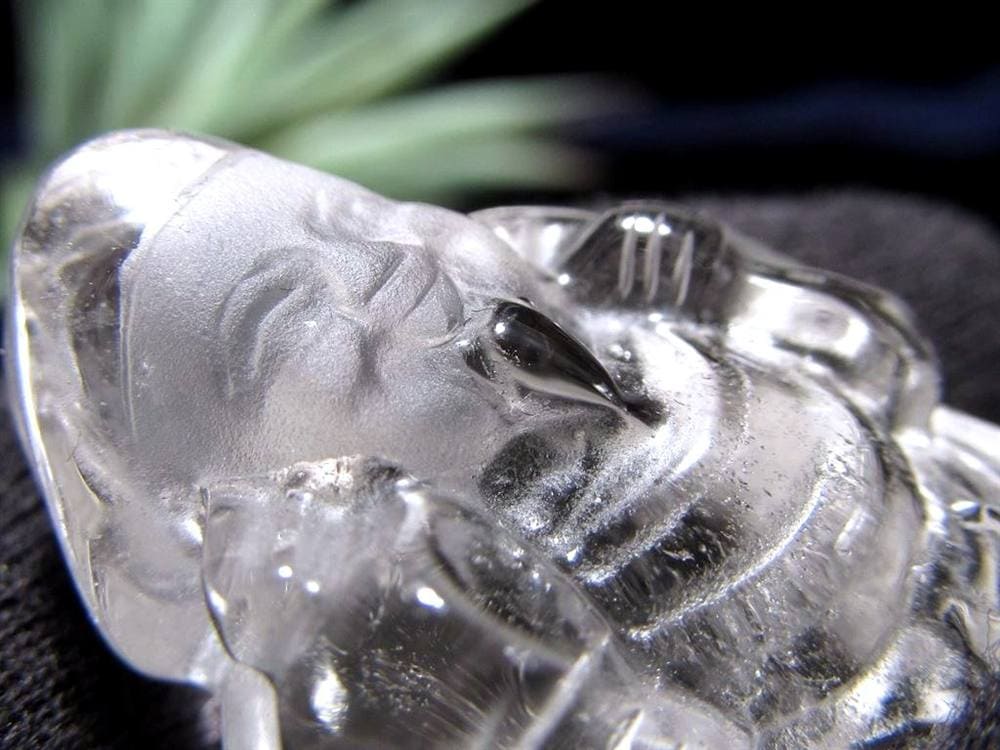水晶 クォーツ 縁起物 置物 大黒天