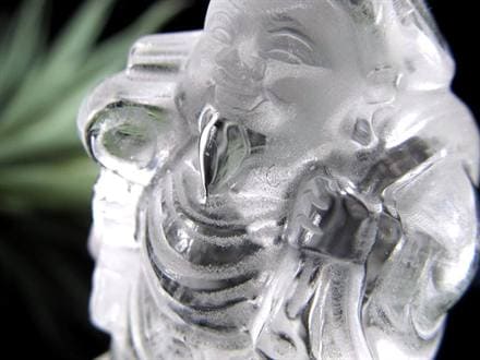 水晶 クォーツ 縁起物 置物 大黒天