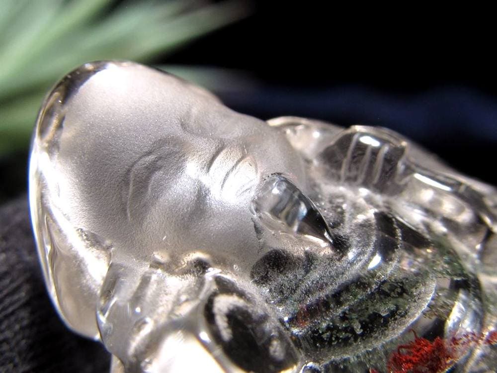 水晶 クォーツ 縁起物 置物 大黒天