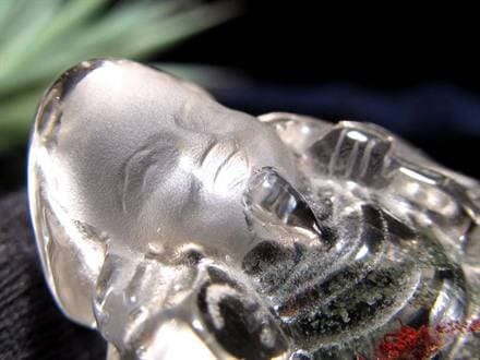 水晶 クォーツ 縁起物 置物 大黒天
