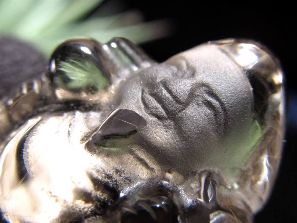 水晶 クォーツ 縁起物 置物 大黒天