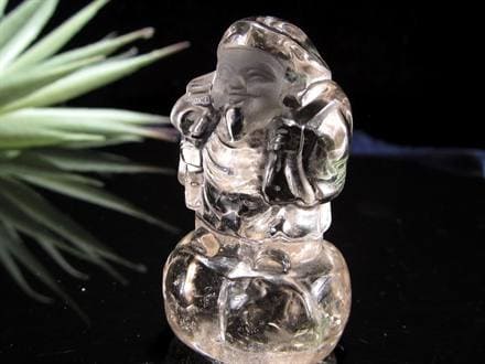 水晶 クォーツ 縁起物 置物 大黒天