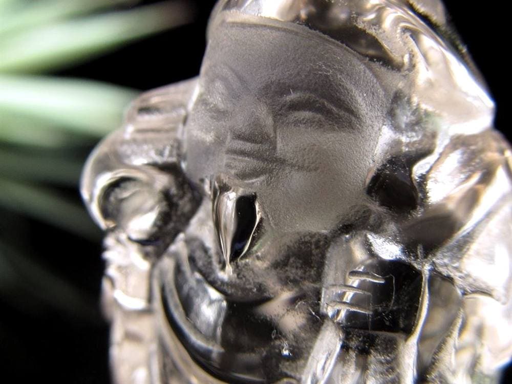水晶 クォーツ 縁起物 置物 大黒天