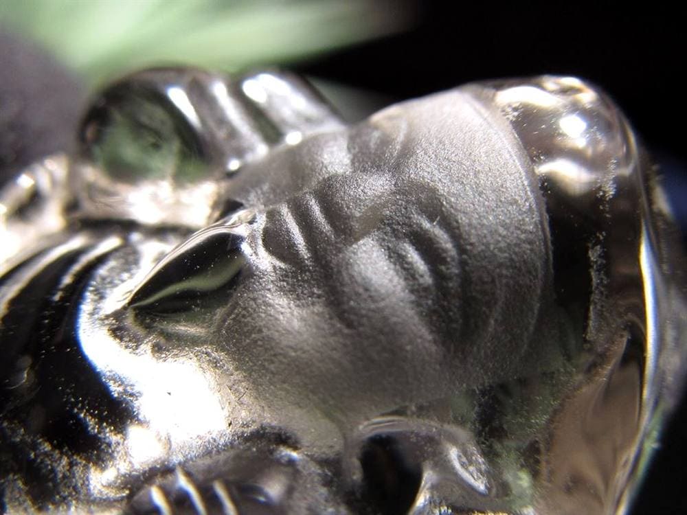 水晶 クォーツ 縁起物 置物 大黒天