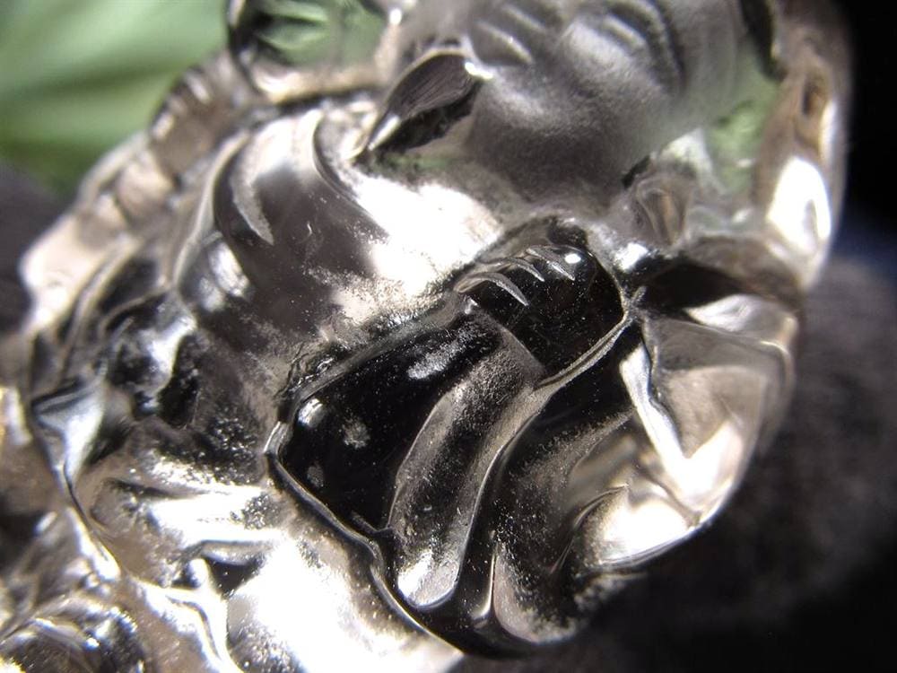 水晶 クォーツ 縁起物 置物 大黒天