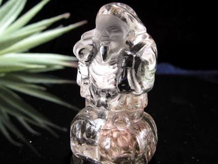 水晶 クォーツ 縁起物 置物 大黒天