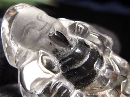 水晶 クォーツ 縁起物 置物 大黒天
