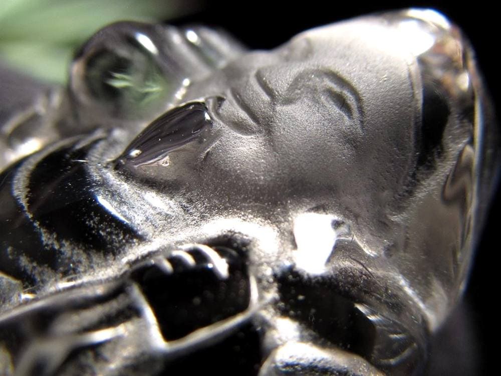 水晶 クォーツ 縁起物 置物 大黒天