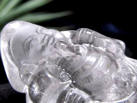 水晶 クォーツ 縁起物 置物 大黒天