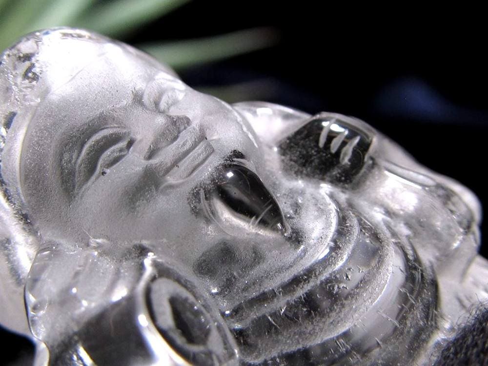 水晶 クォーツ 縁起物 置物 大黒天