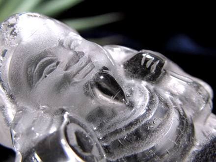 水晶 クォーツ 縁起物 置物 大黒天