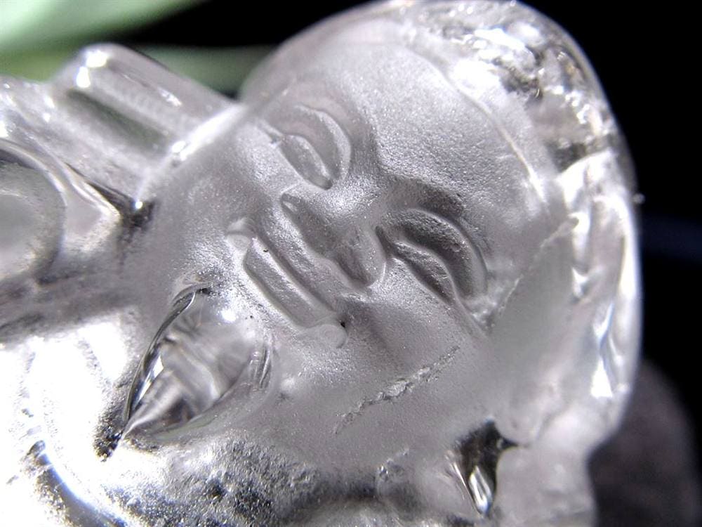 水晶 クォーツ 縁起物 置物 大黒天