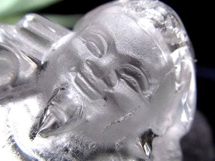 水晶 クォーツ 縁起物 置物 大黒天