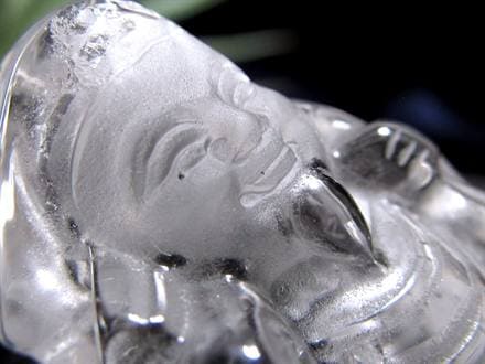 水晶 クォーツ 縁起物 置物 大黒天