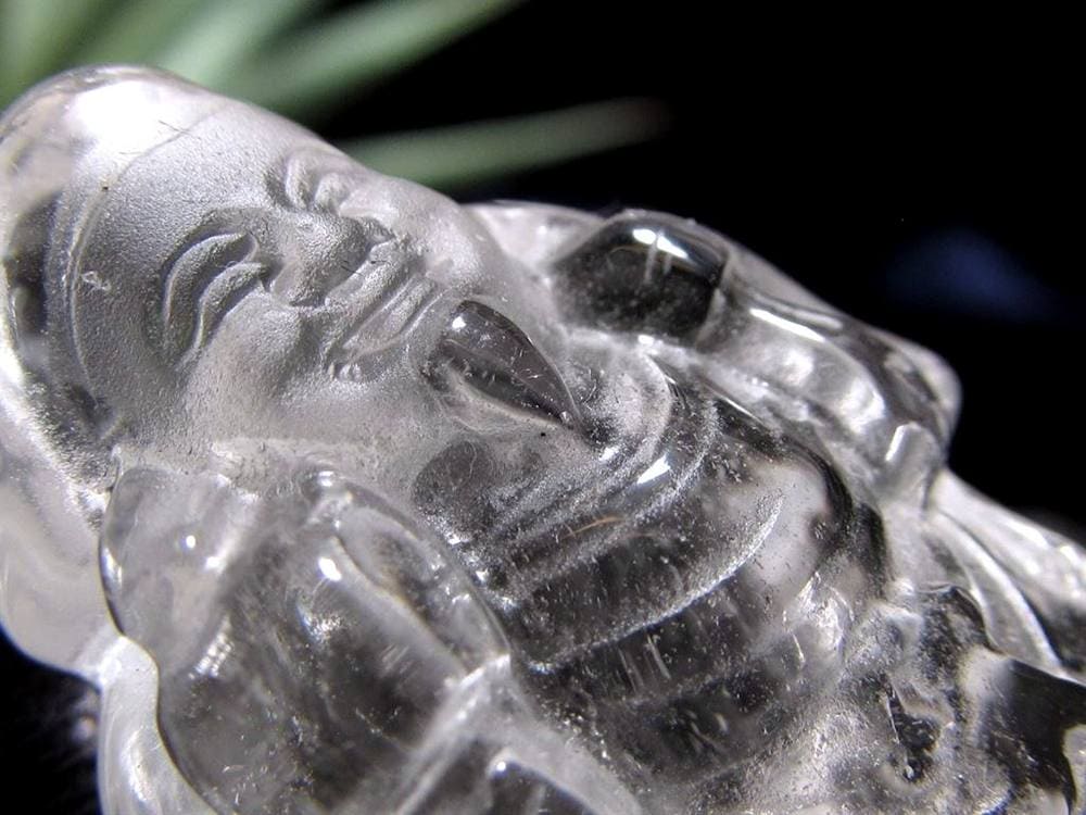 水晶 クォーツ 縁起物 置物 大黒天