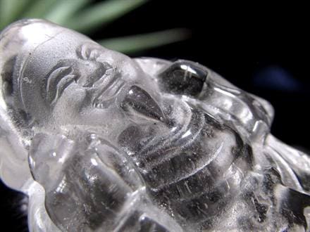 水晶 クォーツ 縁起物 置物 大黒天